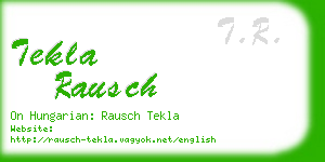 tekla rausch business card